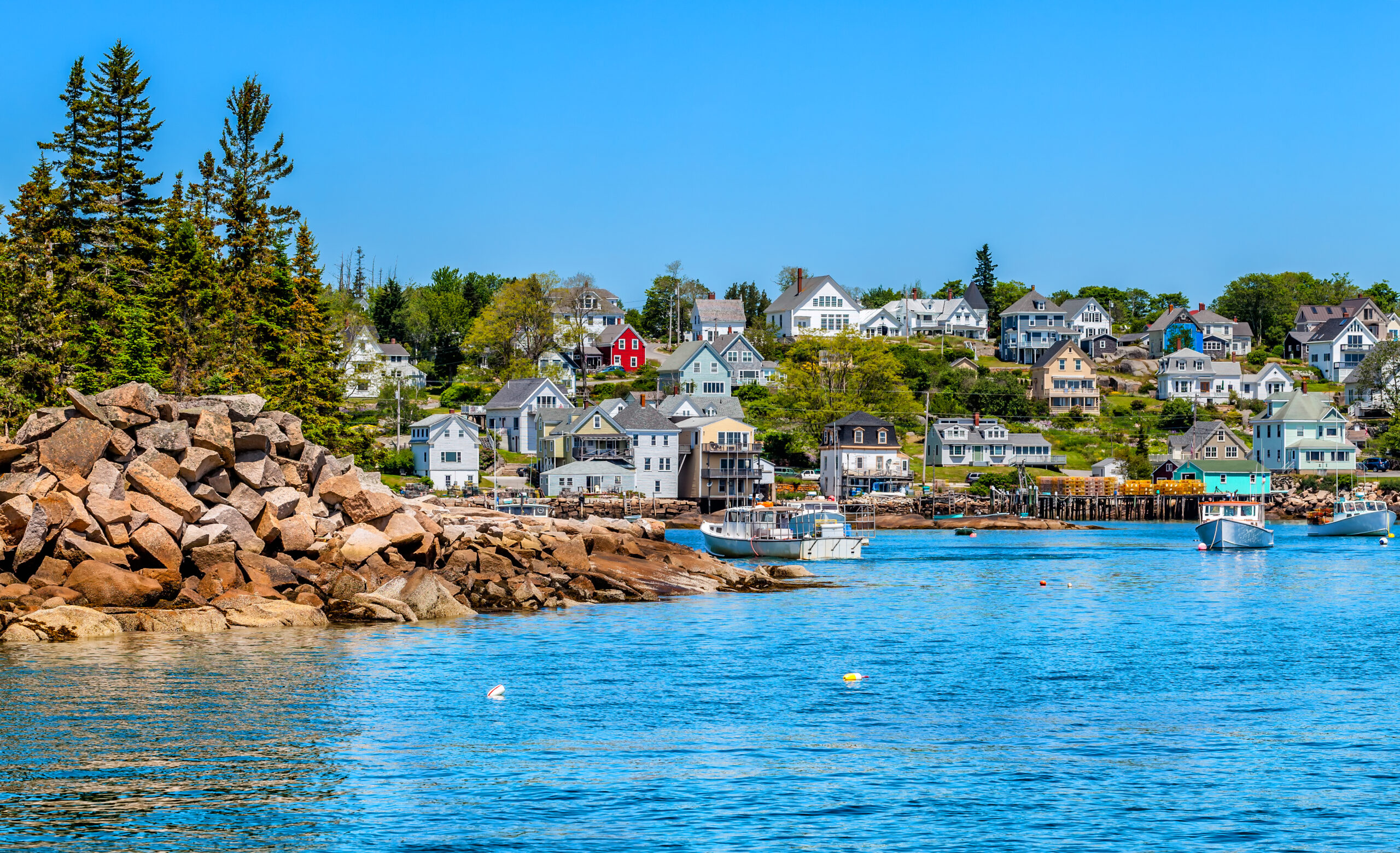 Picturesque New England fishing village