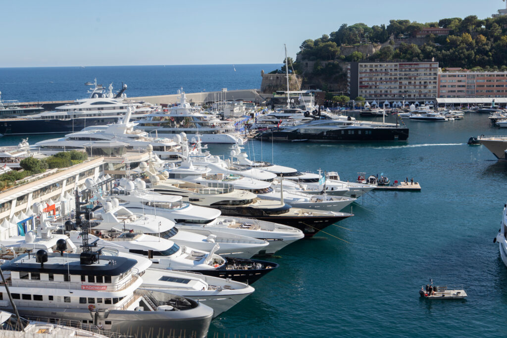 yachts in the harbor