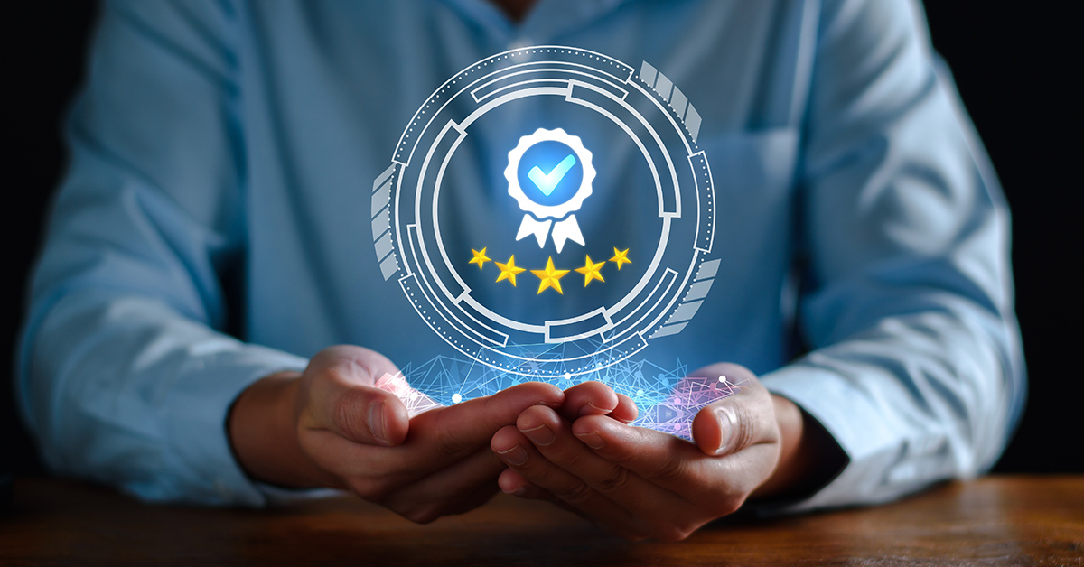 customer and 5 star rating